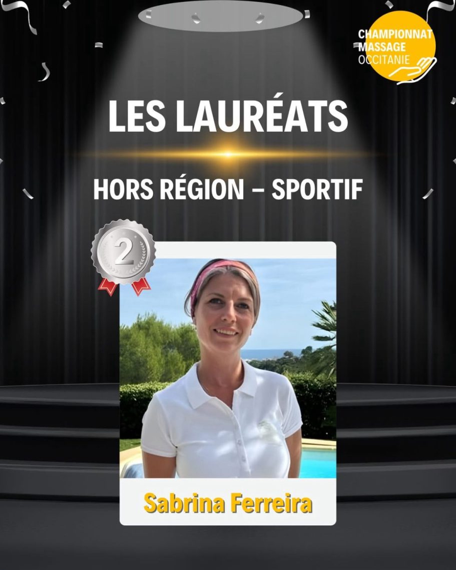 MEDAILLE ARGENT MASSAGE SPORTIF