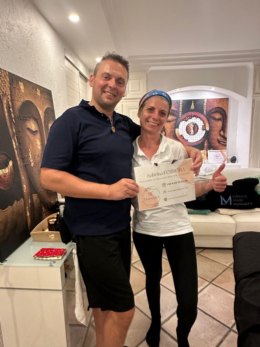 Sabrina FERREIRA Formation Ludovic Maire Massages